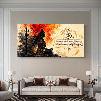 Lord Shiva Premium Canvas Painting