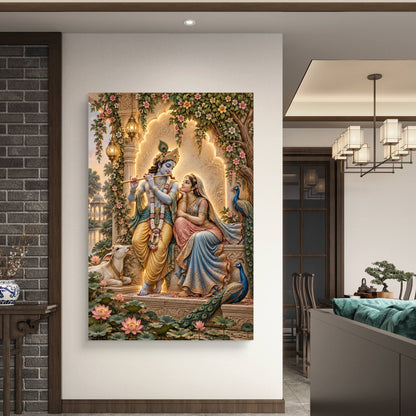 Radha Krishna Premium Canvas Painting