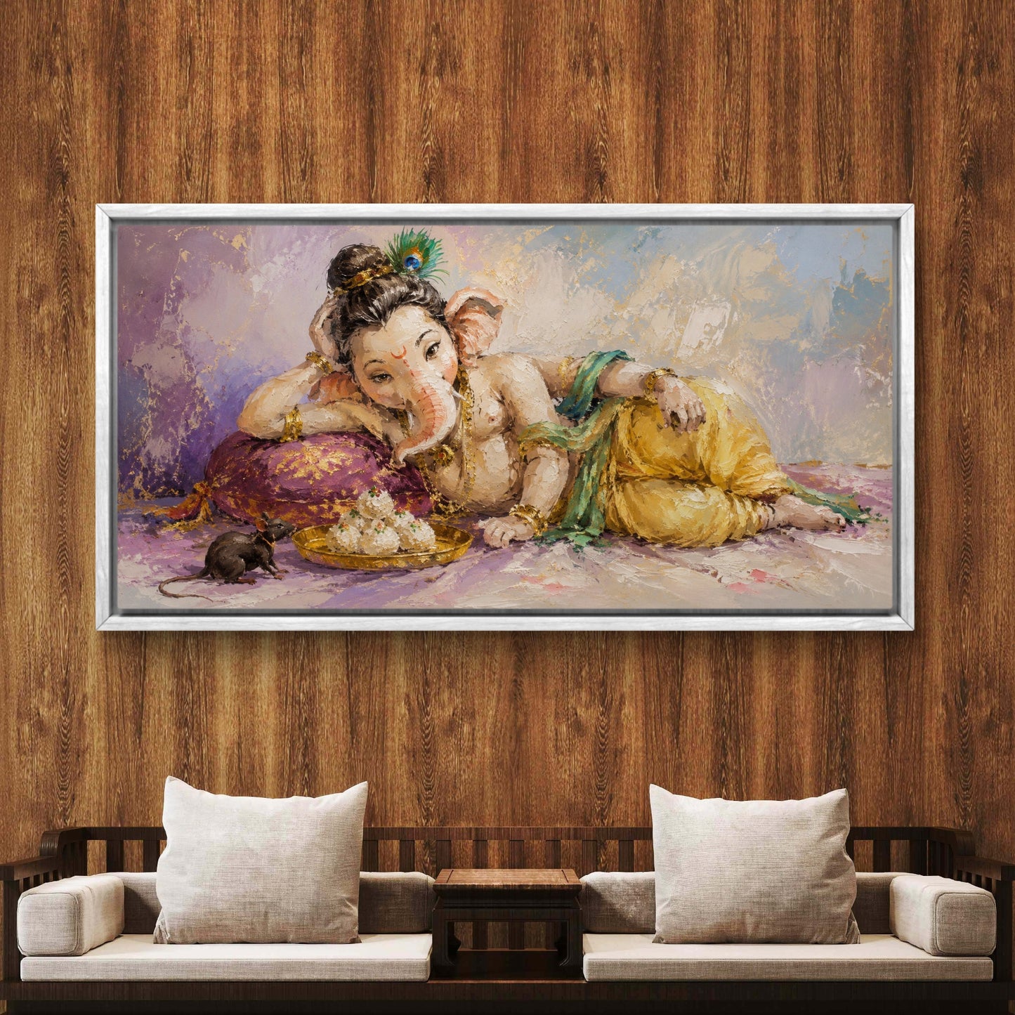 Lord Ganesha Premium Canvas Painting - Buy Online | Decor By Neon