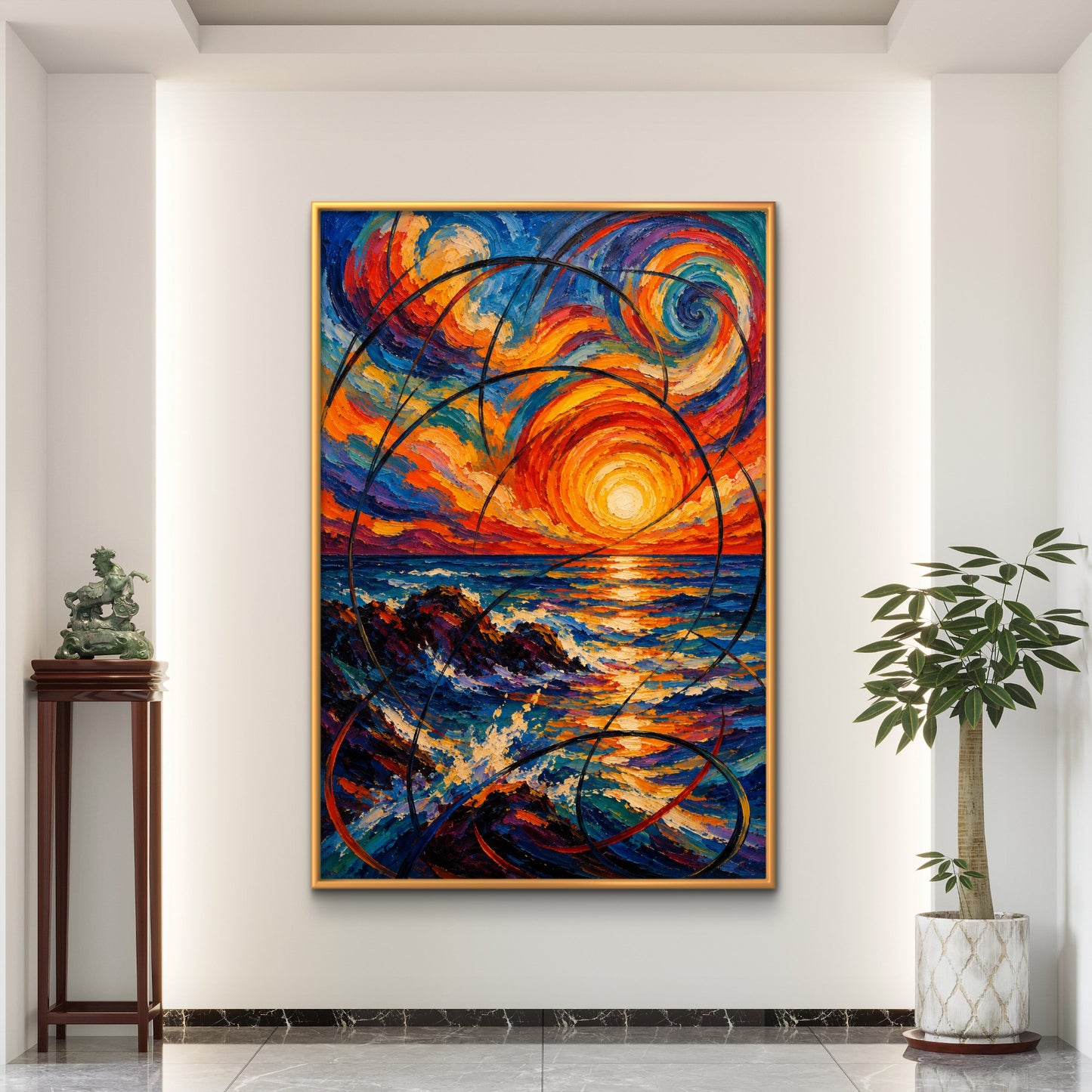 Abstract Art Premium Canvas Painting - Buy Online | Decor By Neon