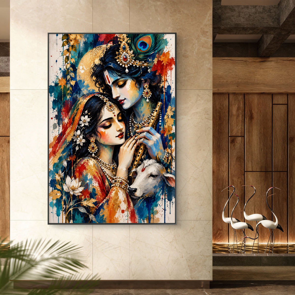 Radha Krishna Premium Canvas Painting - Buy Online | Decor By Neon