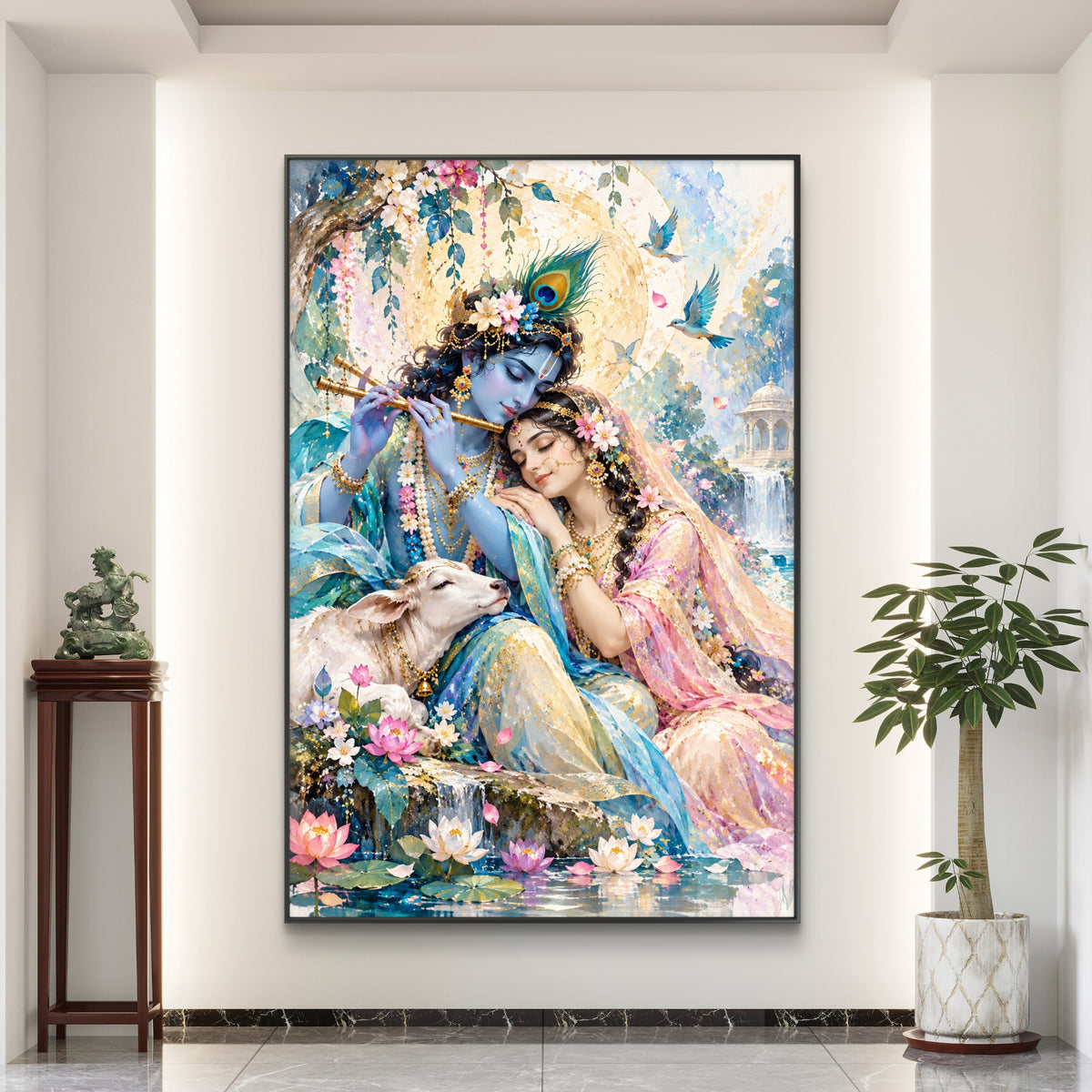 Radha Krishna Premium Canvas Painting - Buy Online | Decor By Neon