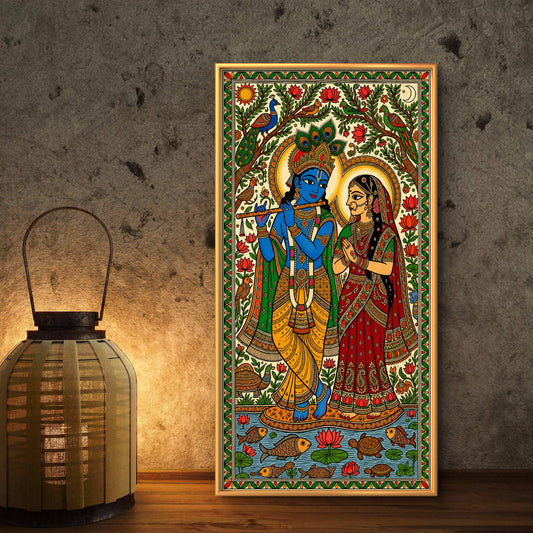 Radha Krishna Premium Canvas Painting - Premium Wall Art | Decor By Neon