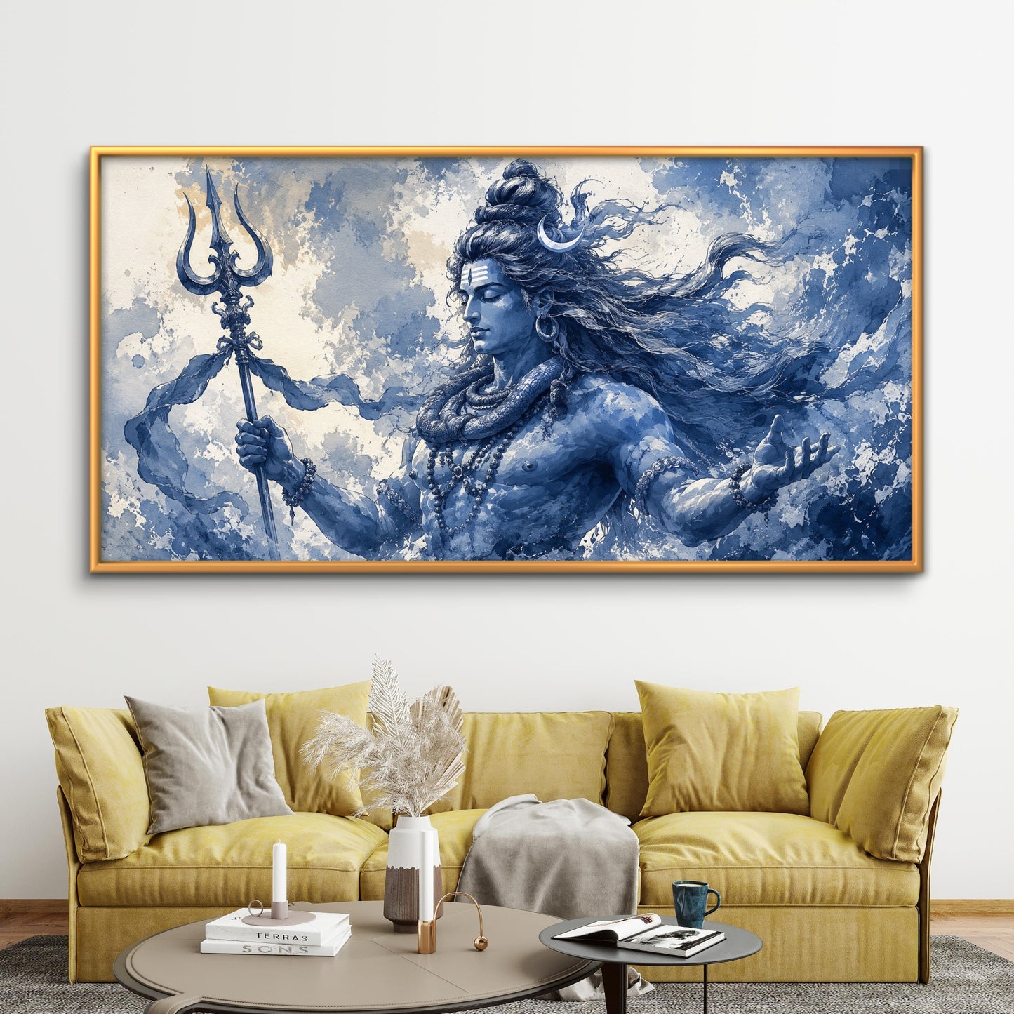Lord Shiva Premium Canvas Painting - Buy Online | Decor By Neon