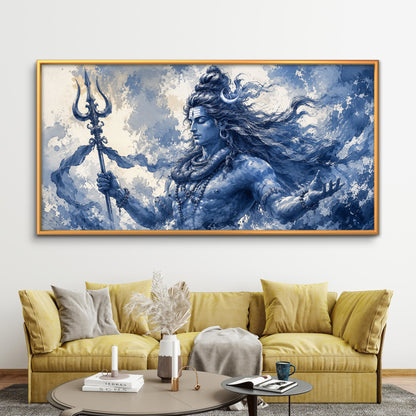 Lord Shiva Premium Canvas Painting