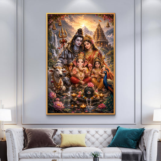 Lord Shiva Premium Canvas Painting - Premium Wall Art | Decor By Neon