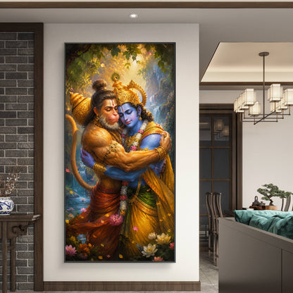 Lord Hanuman Premium Canvas Painting