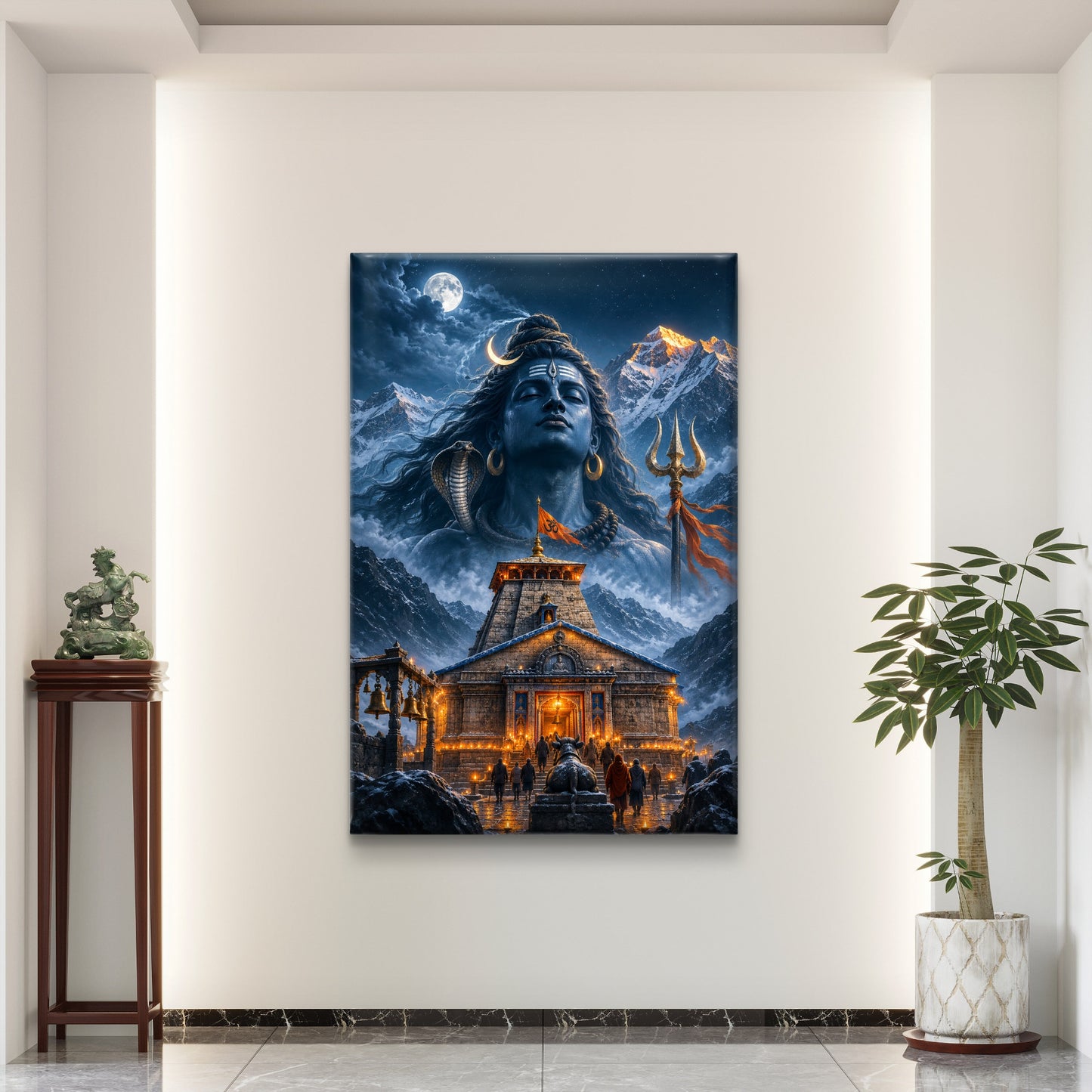 Lord Shiva Premium Canvas Painting - Buy Online | Decor By Neon