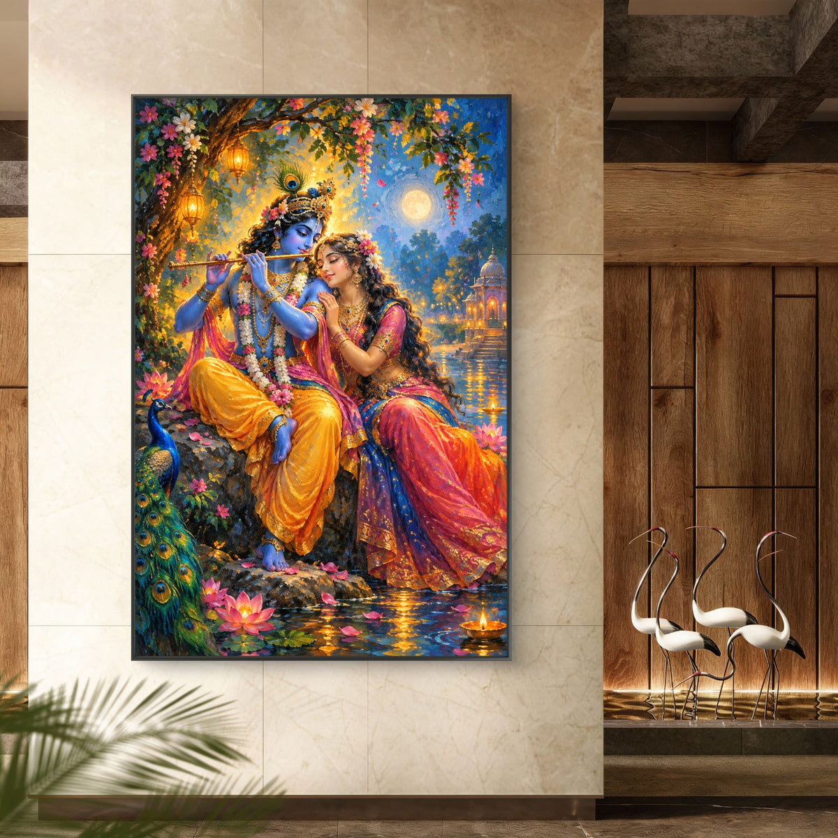 Radha Krishna Premium Canvas Painting - Buy Online | Decor By Neon