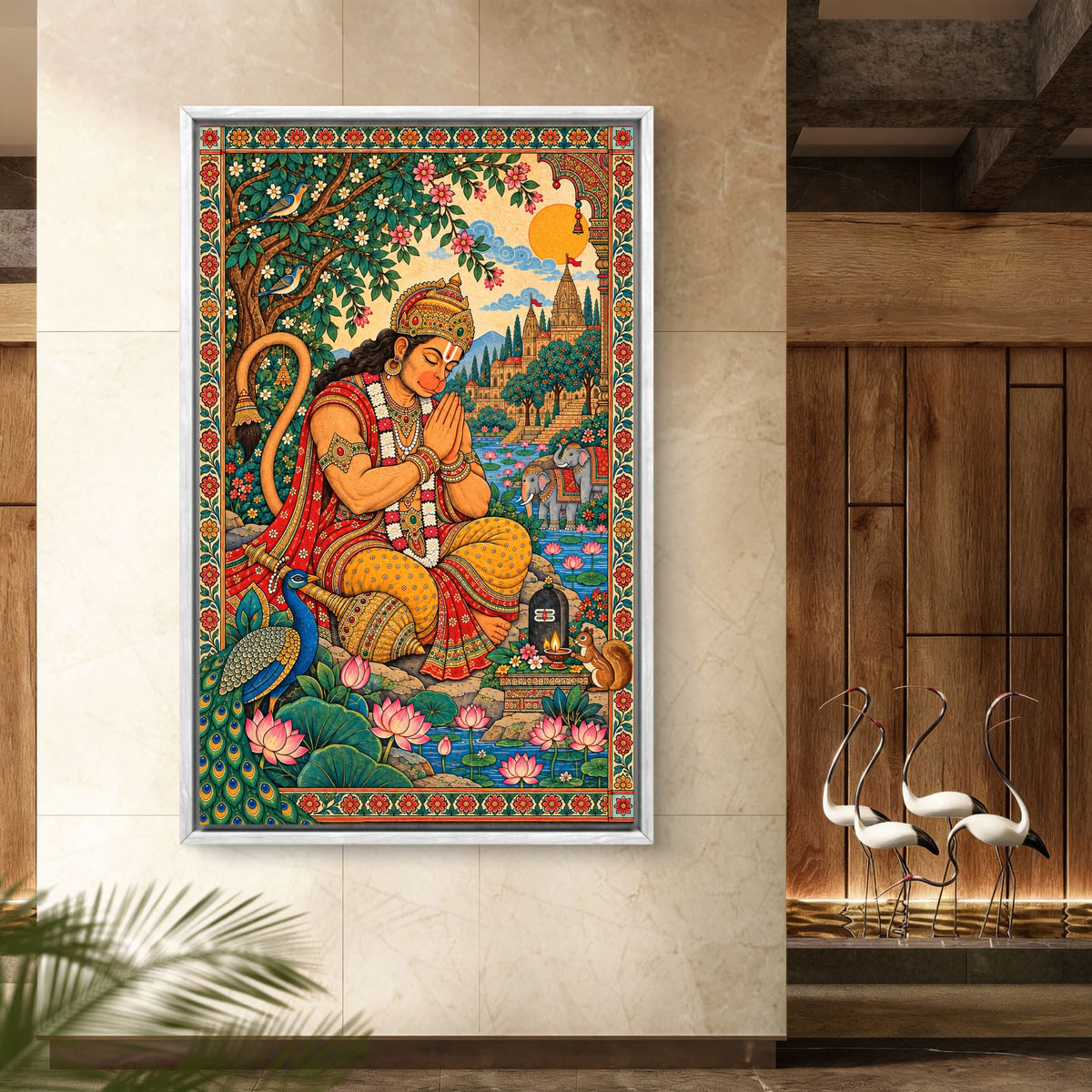 Lord Hanuman Premium Canvas Painting - Buy Online | Decor By Neon