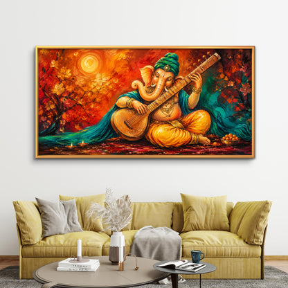 Lord Ganesha Premium Canvas Painting