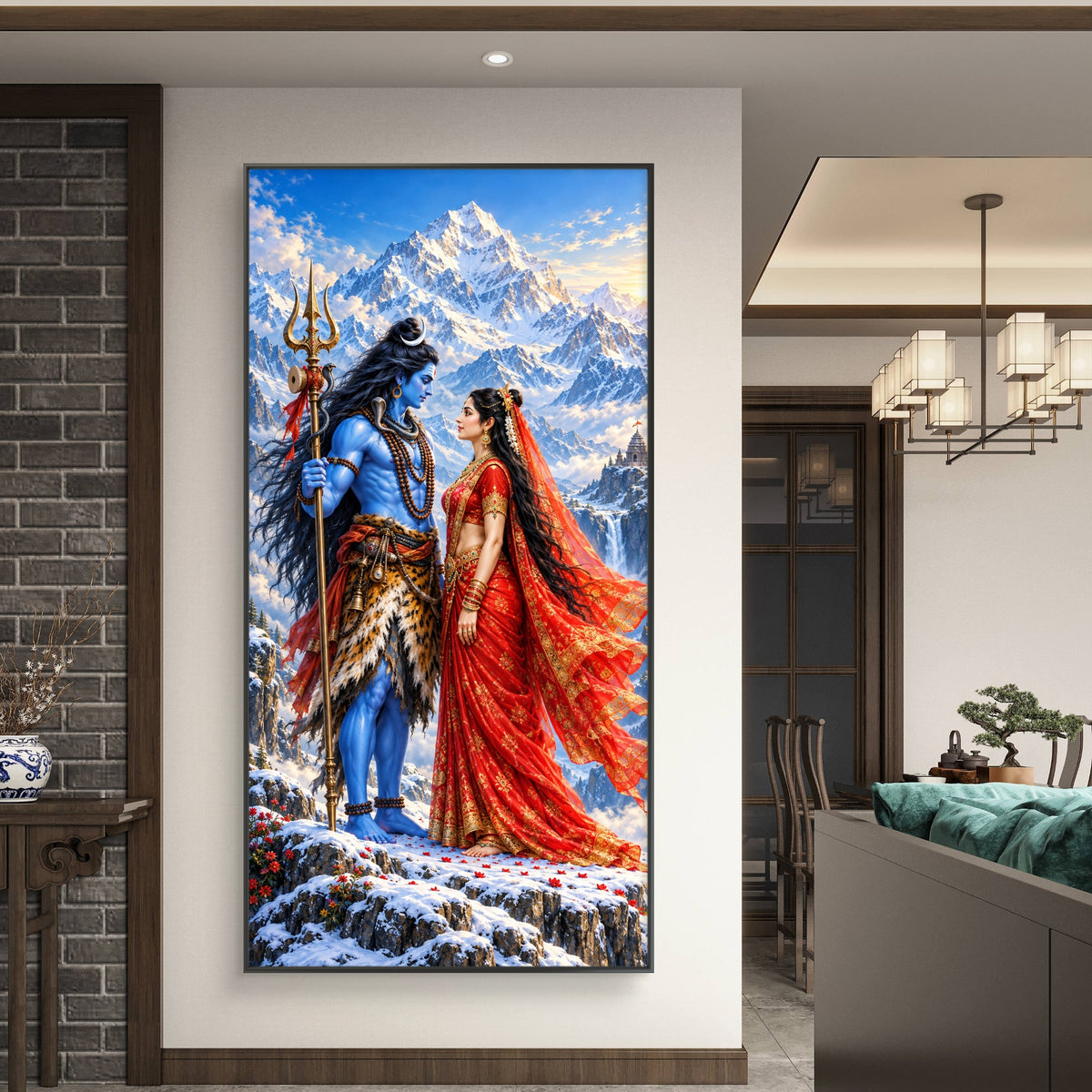 Lord Shiva Premium Canvas Painting - Buy Online | Decor By Neon