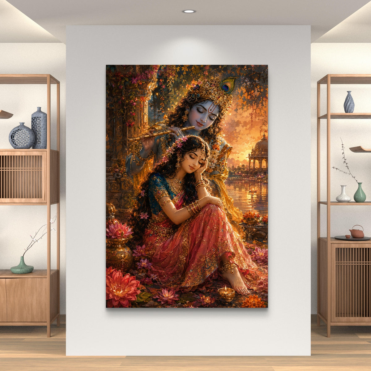 Radha Krishna Premium Canvas Painting - Buy Online | Decor By Neon