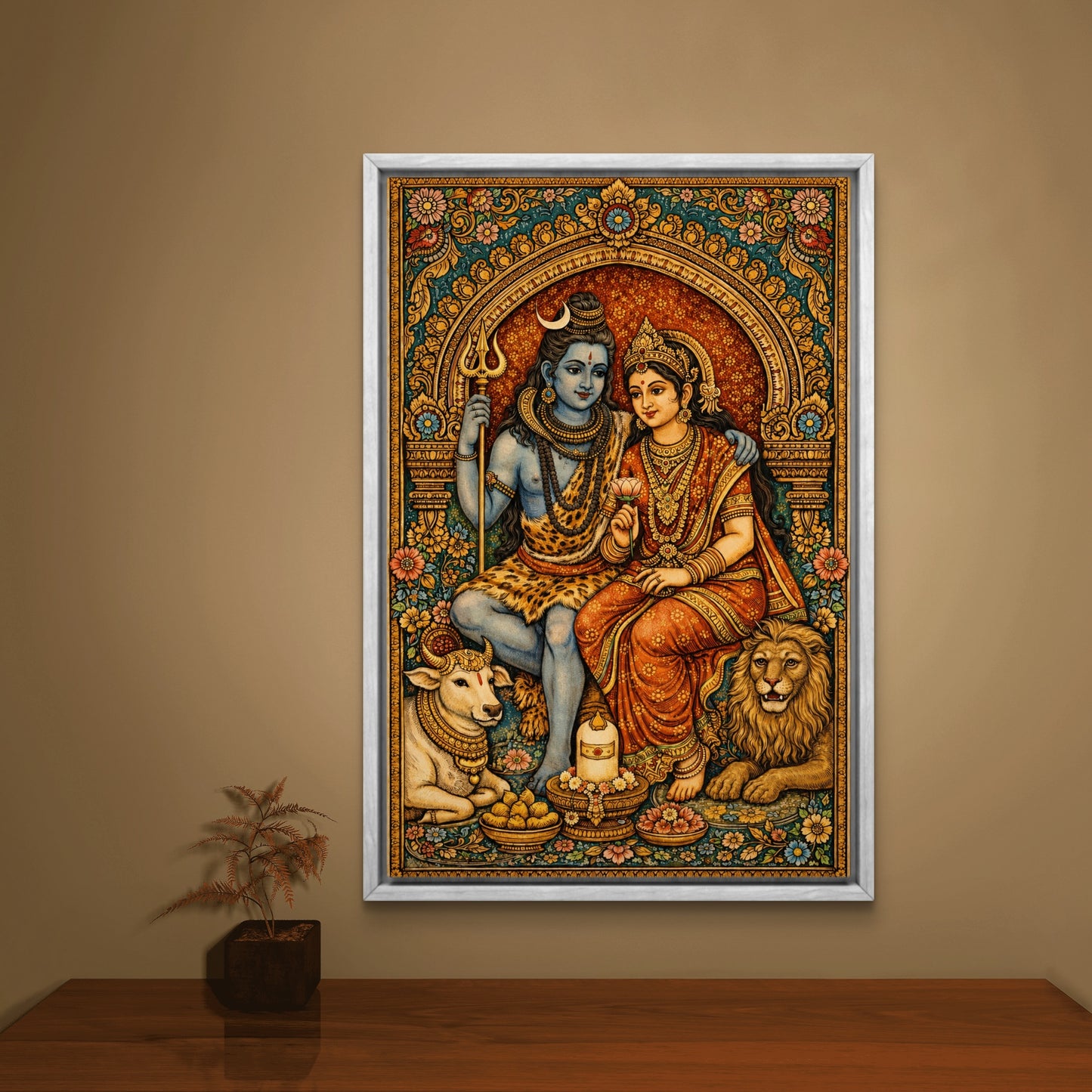 Lord Shiva Premium Canvas Painting - Buy Online | Decor By Neon