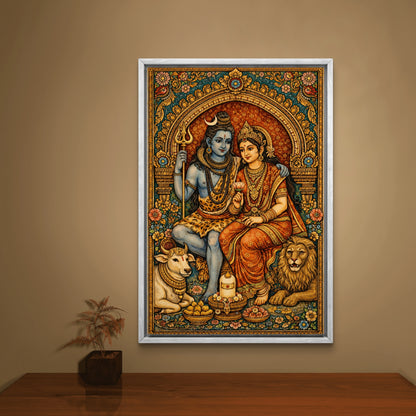 Lord Shiva Premium Canvas Painting