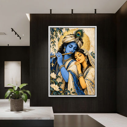 Radha Krishna Premium Canvas Painting