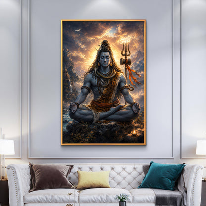 Lord Shiva Premium Canvas Painting