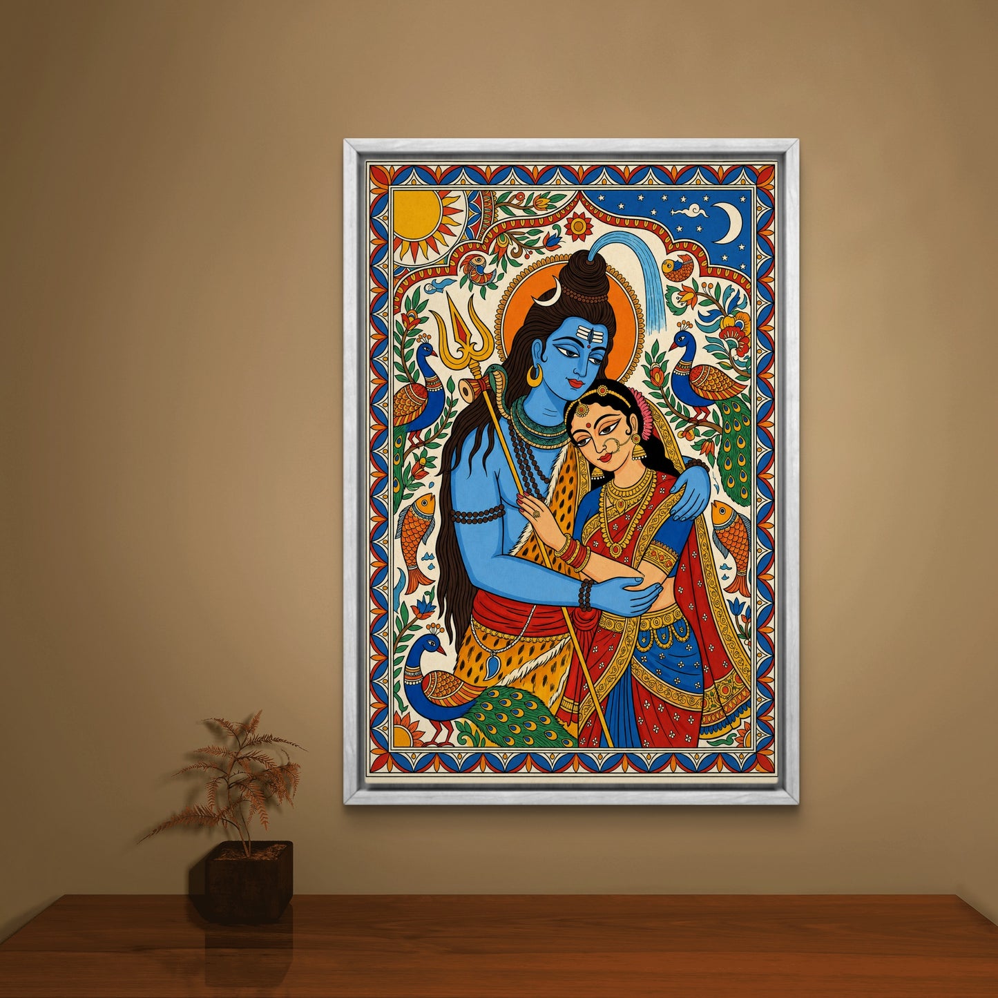 Lord Shiva Premium Canvas Painting - Buy Online | Decor By Neon