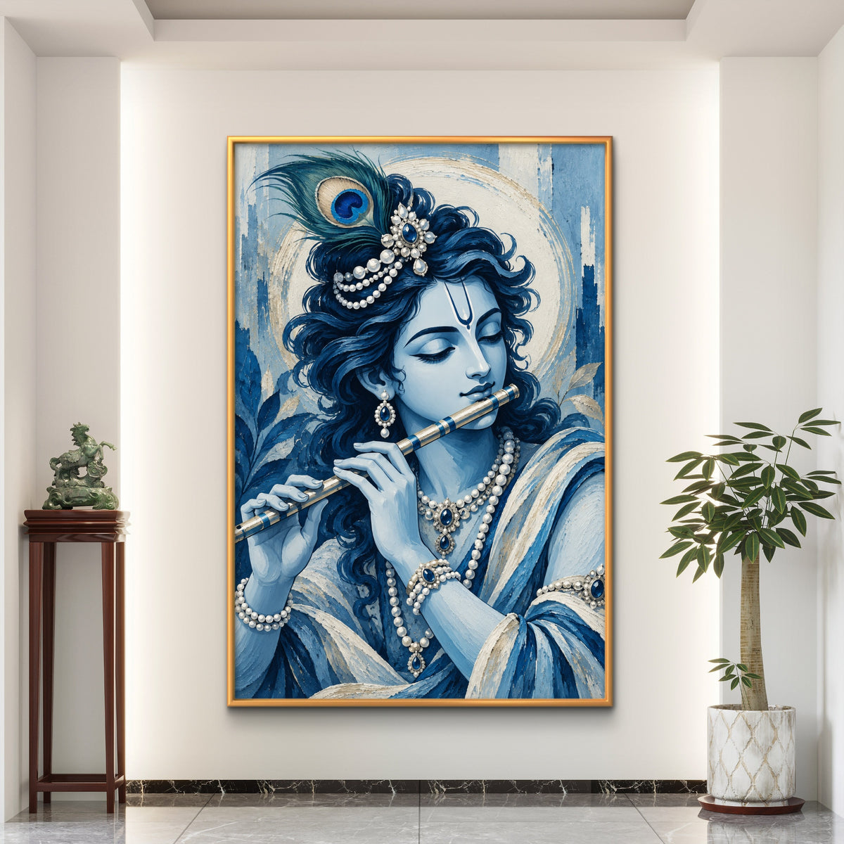 Lord Krishna Premium Canvas Painting - Buy Online | Decor By Neon
