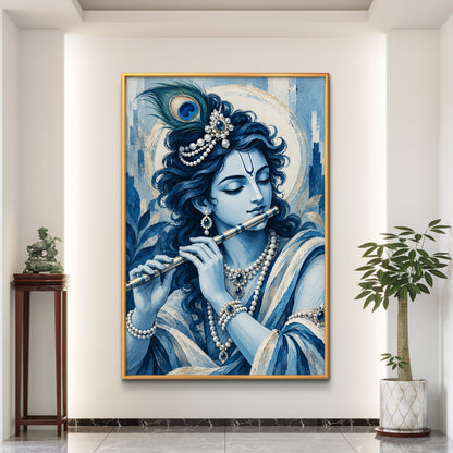 Lord Krishna Premium Canvas Painting