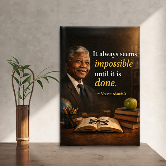 Nelson Mandela Premium Canvas Painting - Premium Wall Art | Decor By Neon
