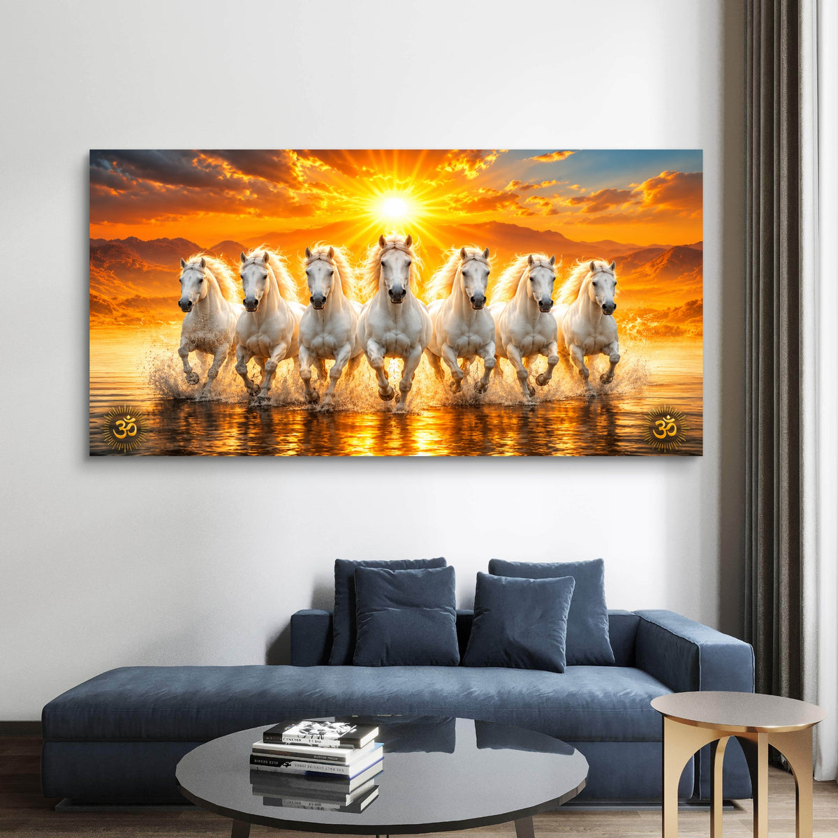Seven Horses Premium Canvas Painting - Buy Online | Decor By Neon