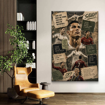 Cristiano Ronaldo Premium Canvas Painting