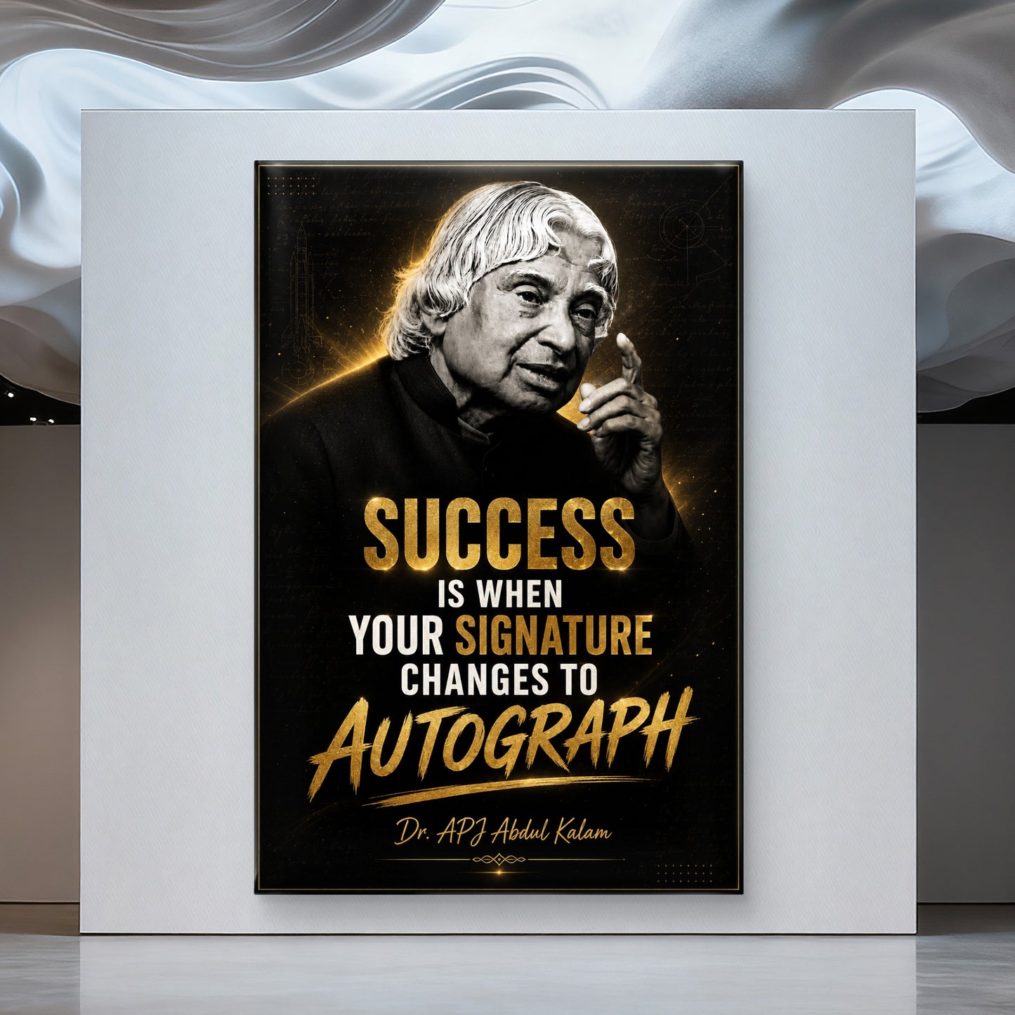 APJ Abdul Kalam Premium Canvas Painting - Buy Online | Decor By Neon