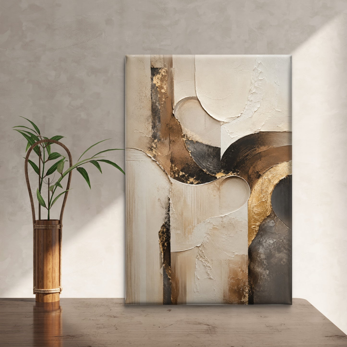 Luxury Neutral Premium Canvas Painting - Buy Online | Decor By Neon