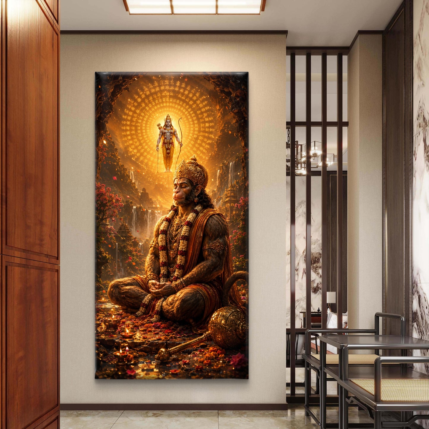 Lord Hanuman Premium Canvas Painting - Buy Online | Decor By Neon