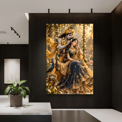 Radha Krishna Premium Canvas Painting