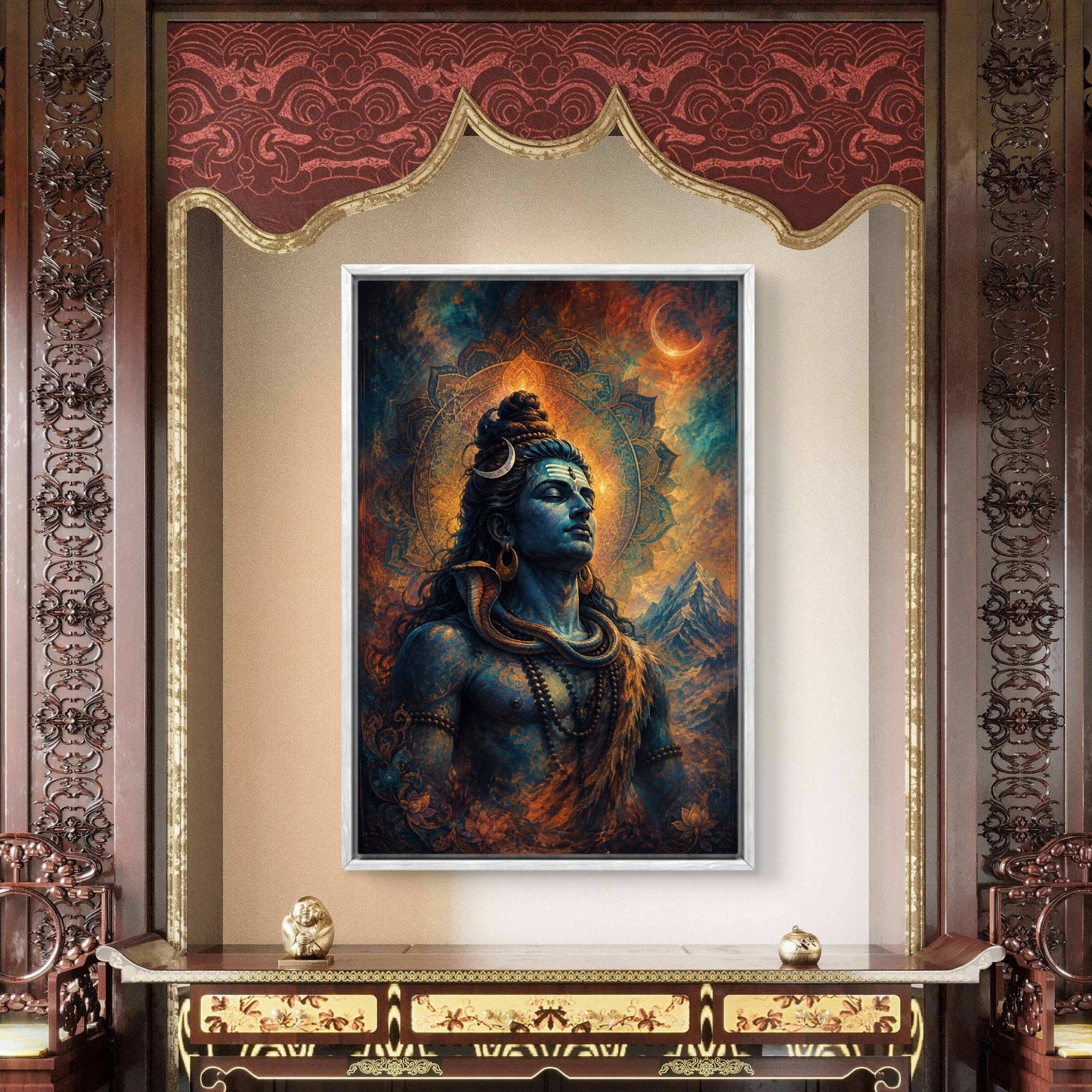 Lord Shiva Premium Canvas Painting - Buy Online | Decor By Neon