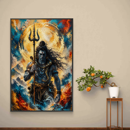 Lord Shiva Premium Canvas Painting