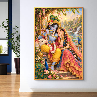 Radha Krishna Premium Canvas Painting