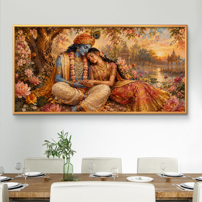 Radha Krishna Premium Canvas Painting