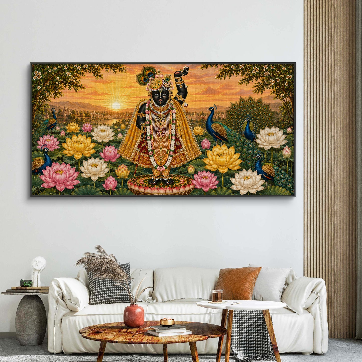 Traditional Pichwai Shrinathji Premium Canvas Painting - Buy Online | Decor By Neon