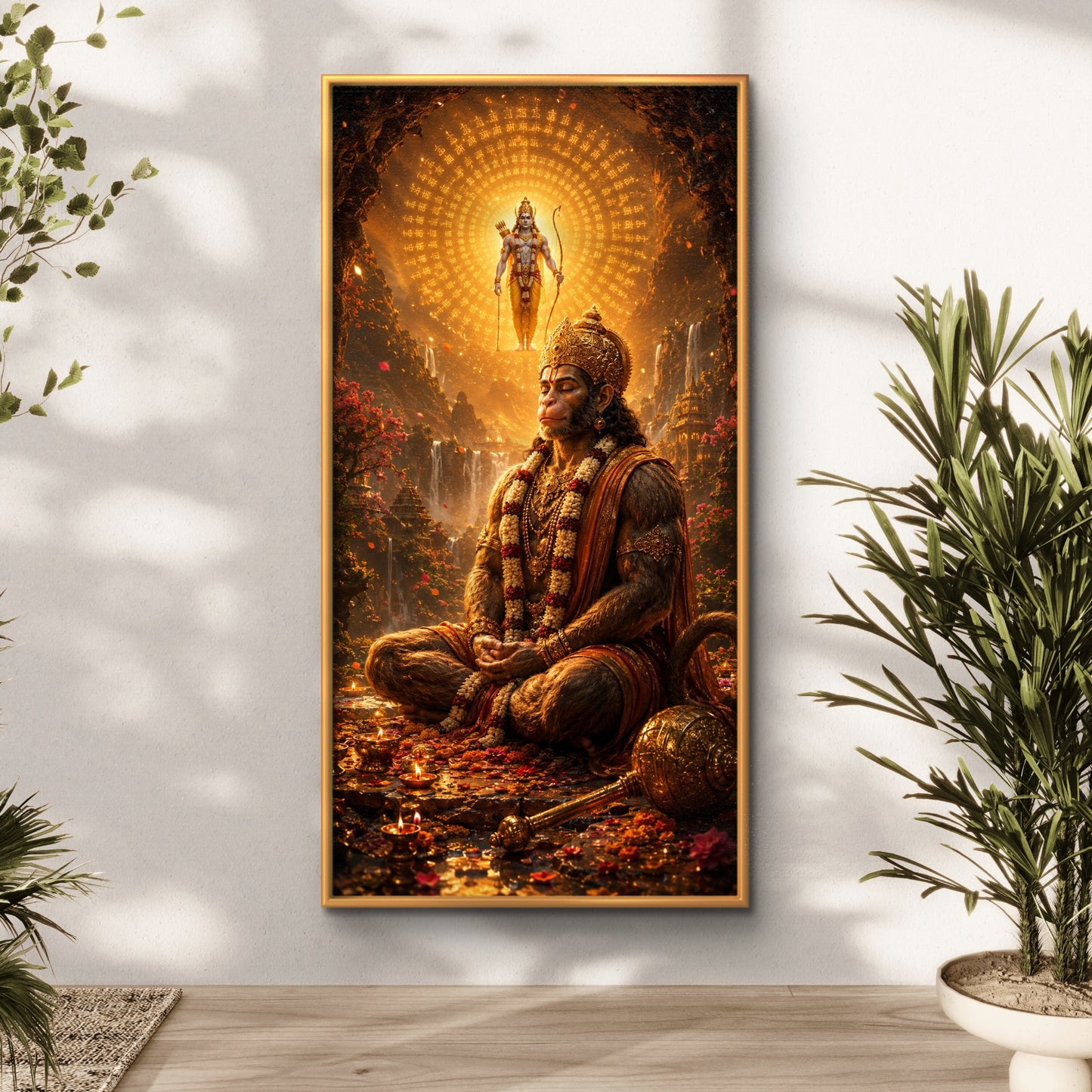 Lord Hanuman Premium Canvas Painting - Buy Online | Decor By Neon
