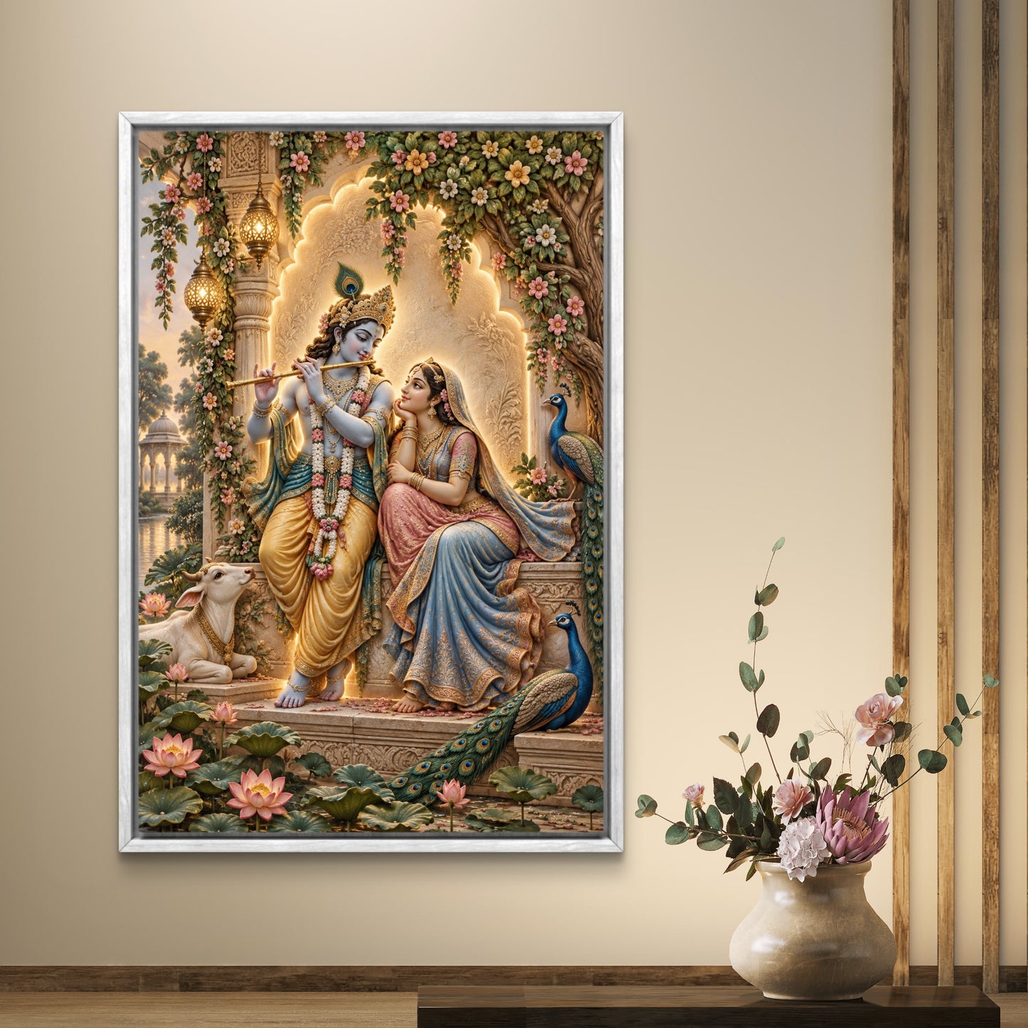 Radha Krishna Premium Canvas Painting - Buy Online | Decor By Neon