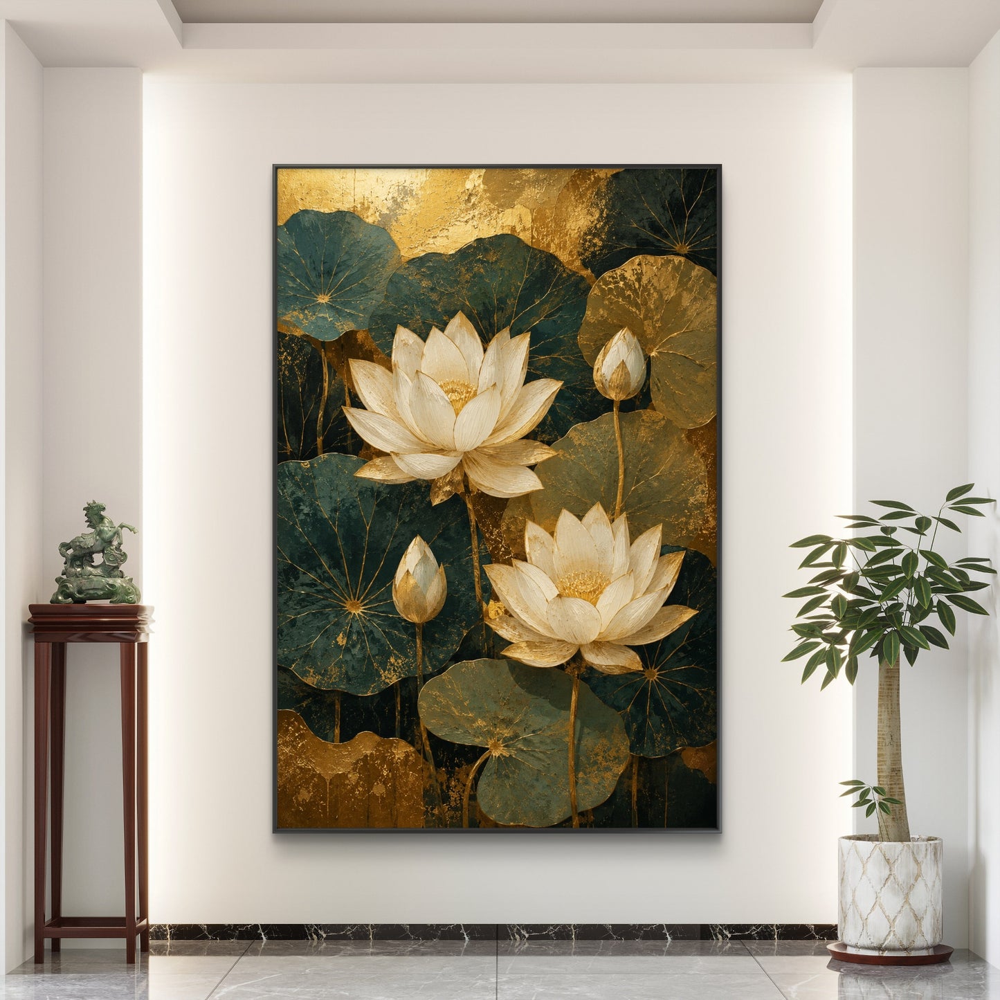 Botanical Luxury Premium Canvas Painting - Buy Online | Decor By Neon