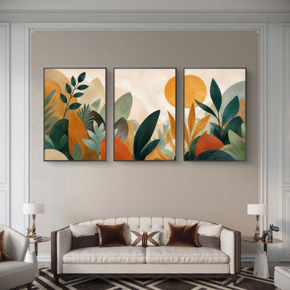 Set of 3 Abstract Art Premium Canvas Painting