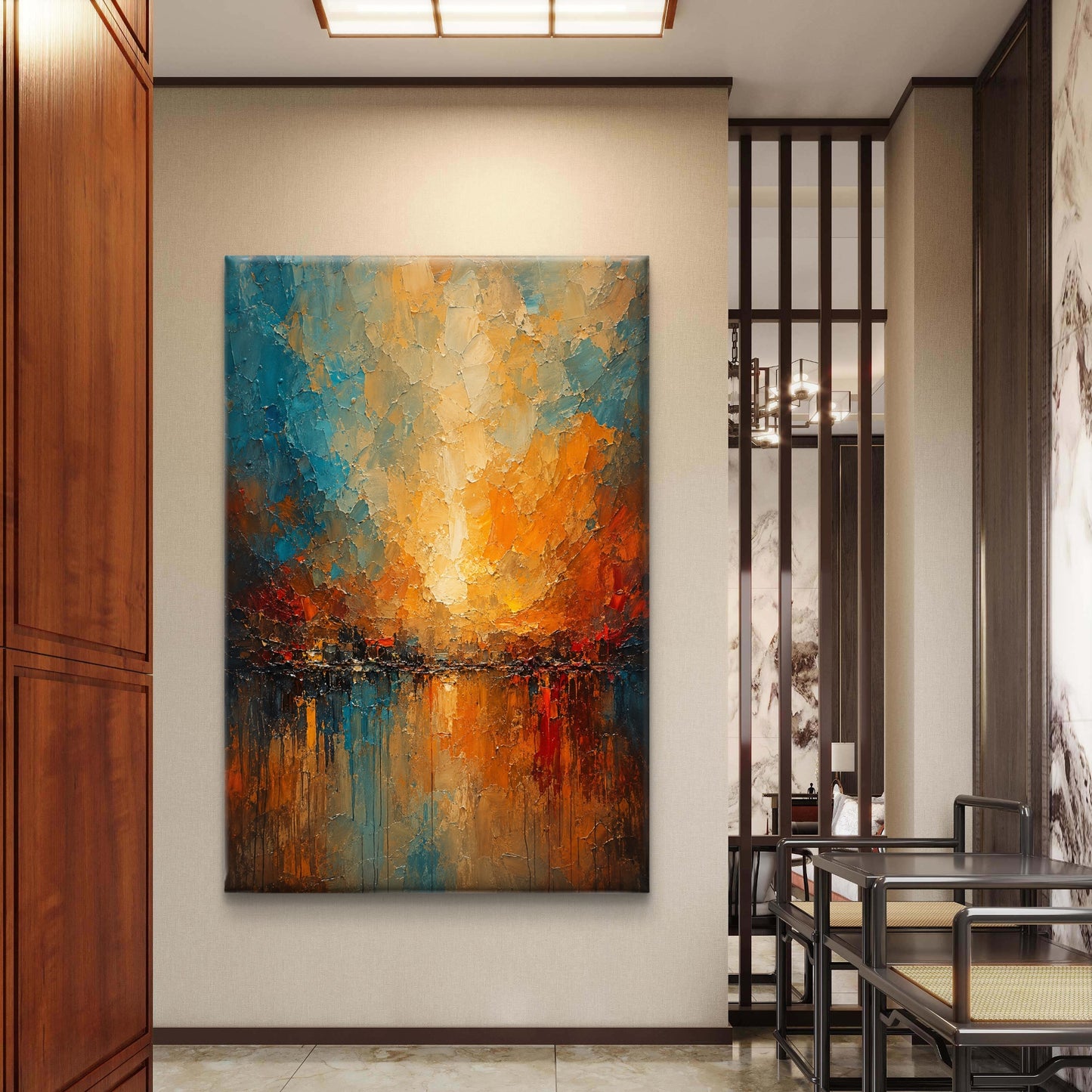 Abstract Art Premium Canvas Painting - Buy Online | Decor By Neon