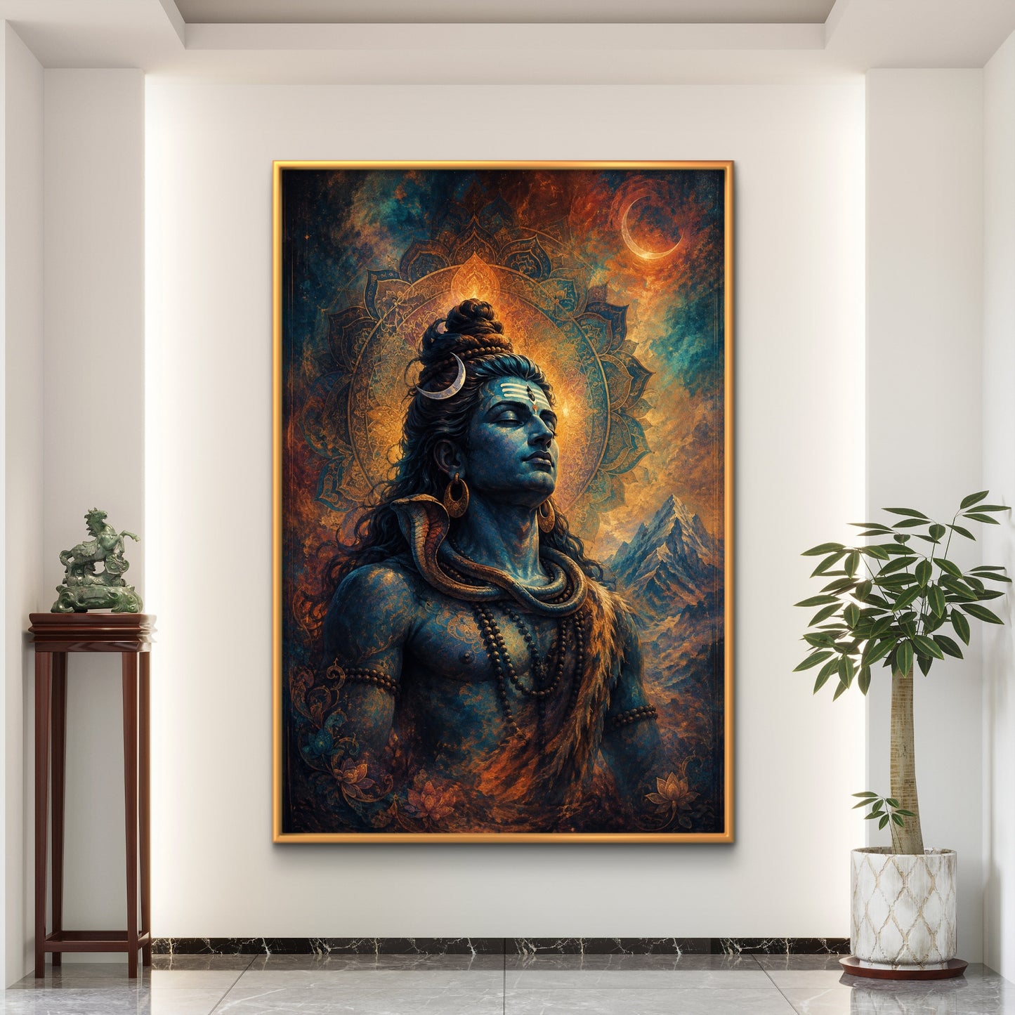 Lord Shiva Premium Canvas Painting - Buy Online | Decor By Neon