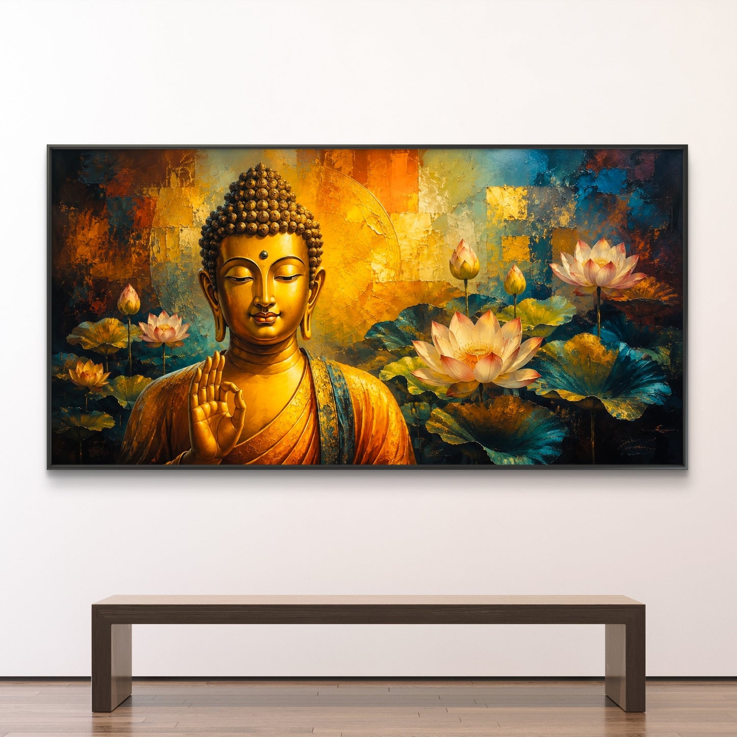 Lord Buddha Premium Canvas Painting - Buy Online | Decor By Neon