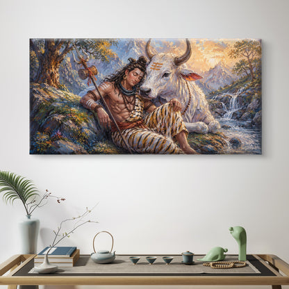 Lord Shiva Premium Canvas Painting