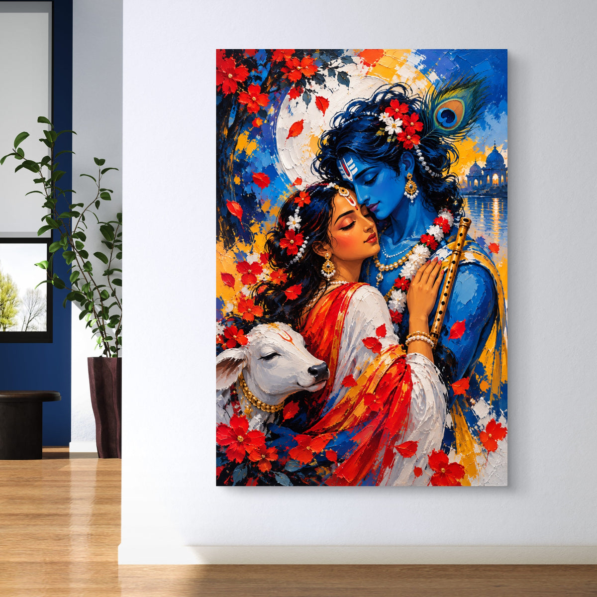 Radha Krishna Premium Canvas Painting - Buy Online | Decor By Neon