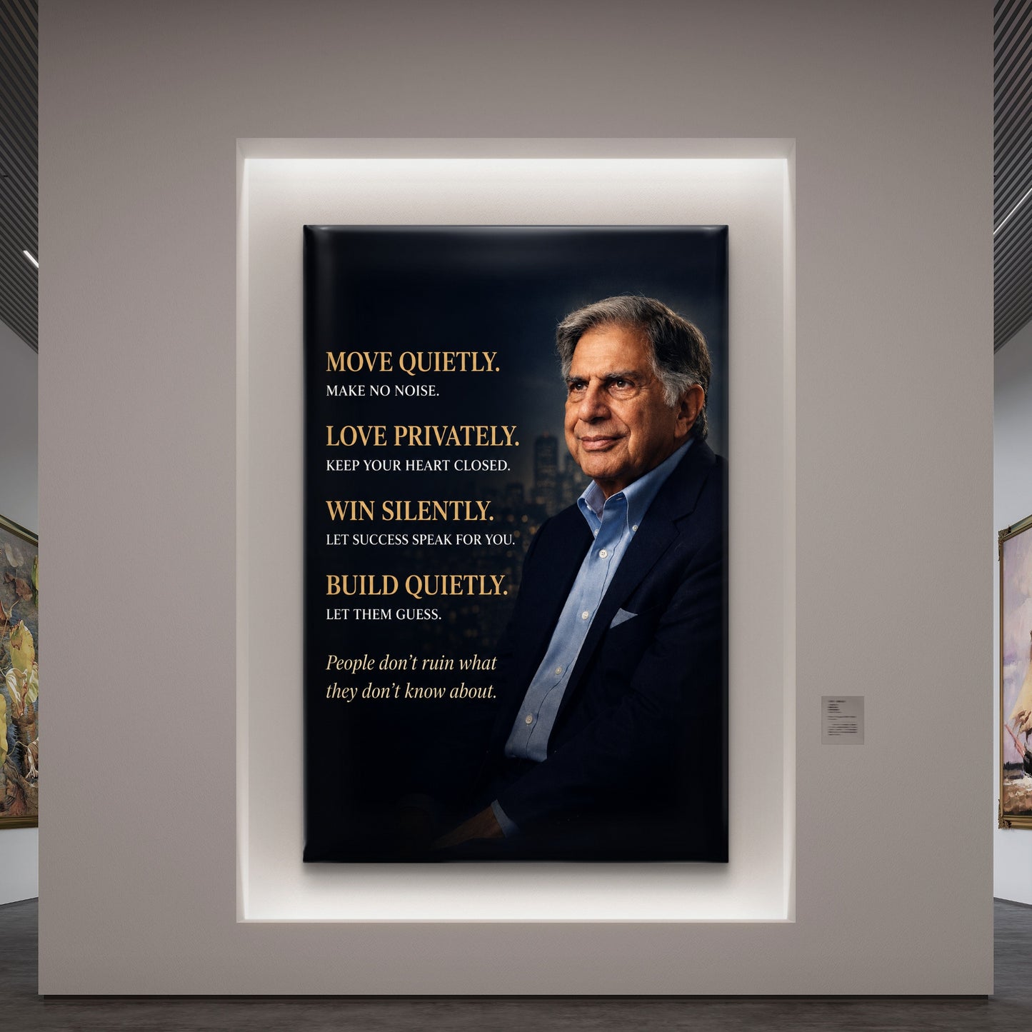Ratan Tata Premium Canvas Painting - Buy Online | Decor By Neon
