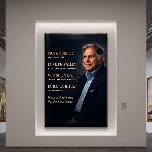 Ratan Tata Premium Canvas Painting - Premium Wall Art | Decor By Neon