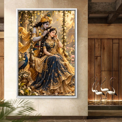 Radha Krishna Premium Canvas Painting