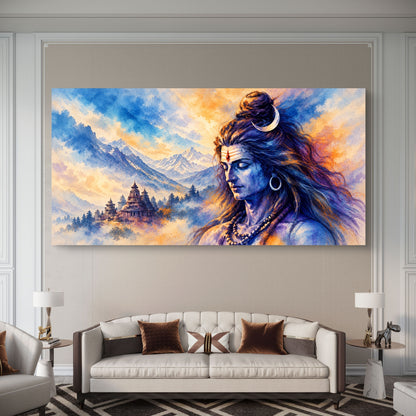 Lord Shiva Premium Canvas Painting