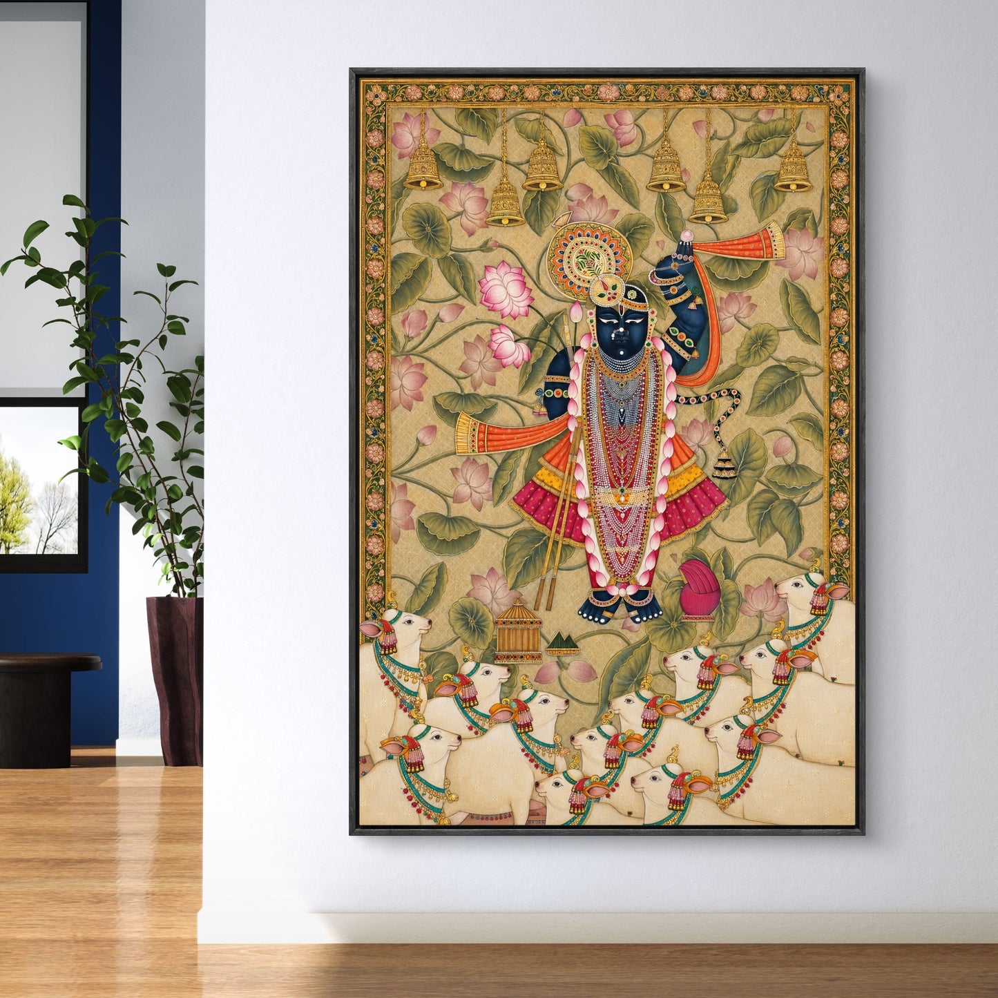 Traditional Pichwai Shrinathji Premium Canvas Painting - Buy Online | Decor By Neon